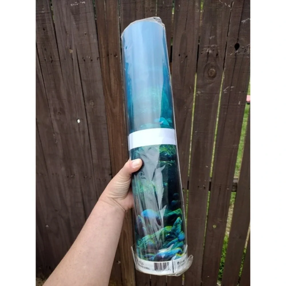 75Ft Roll -Fish Tank Background Aquarium Wall Decoration Wallpaper 18x36 -24 Pcs